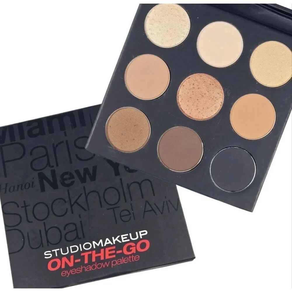 STUDIOMAKEUP - On-The-Go Eyeshadow Palette in the "Warm Up" Shades - 9 Colors